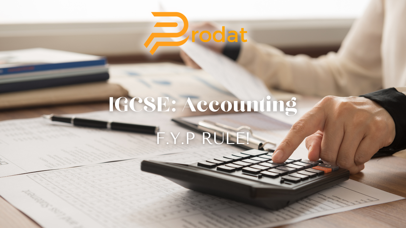 Igcse accounting key tips