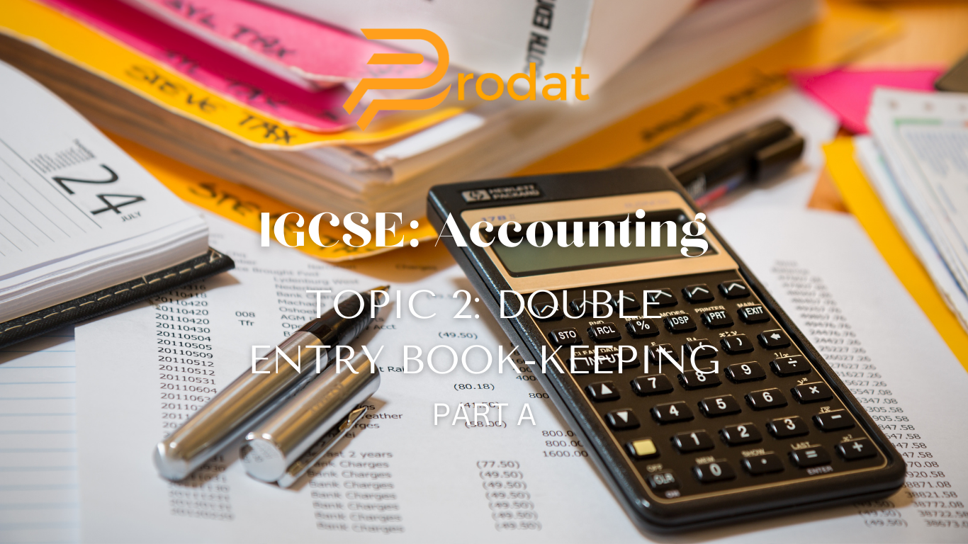 igcse accounting double entry book-keeping part a