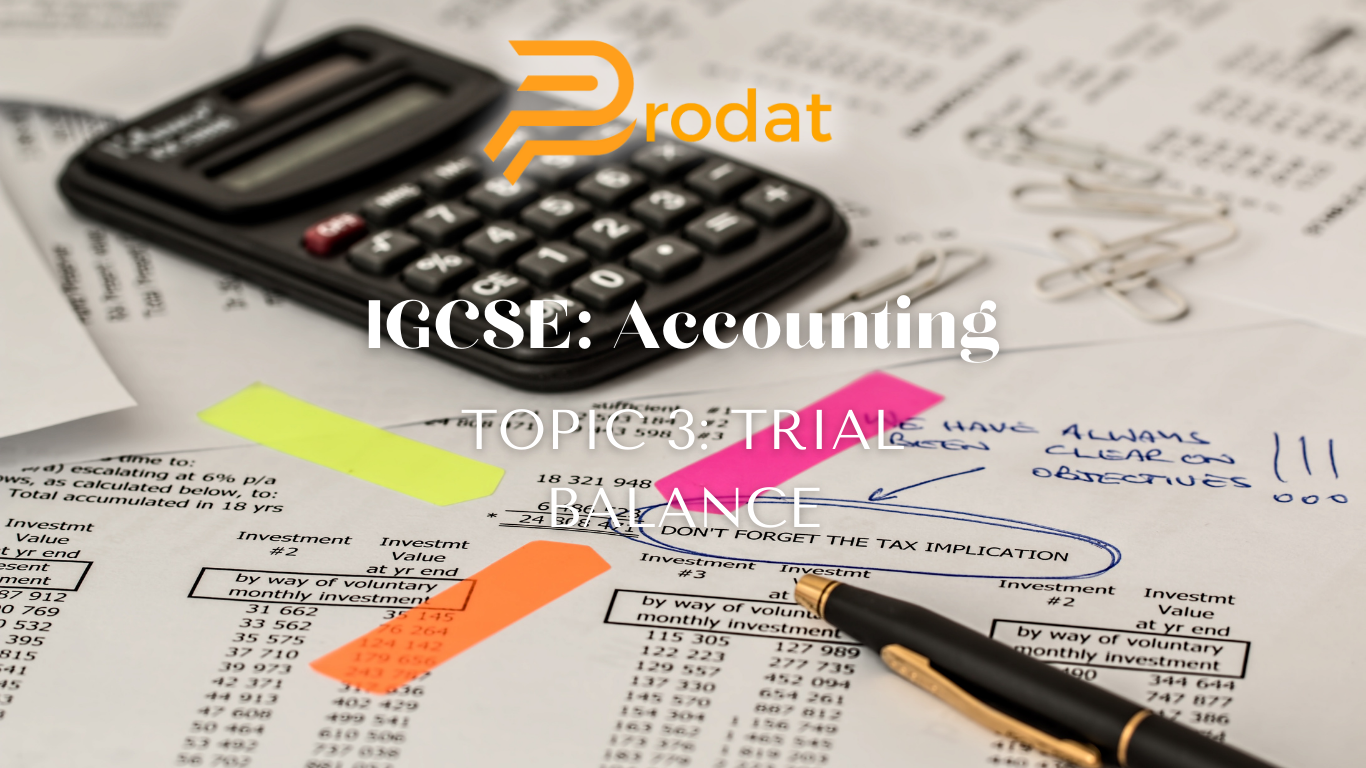 igcse accounting trial balance