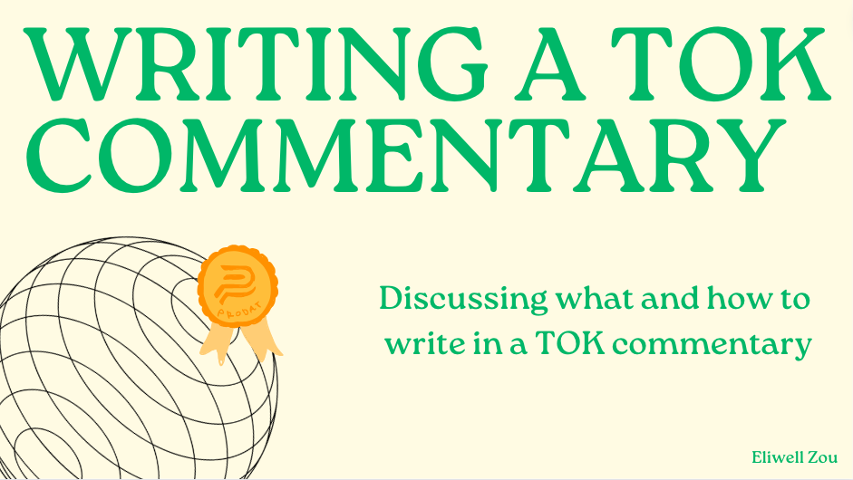 WRITING A TOK COMMENTARY