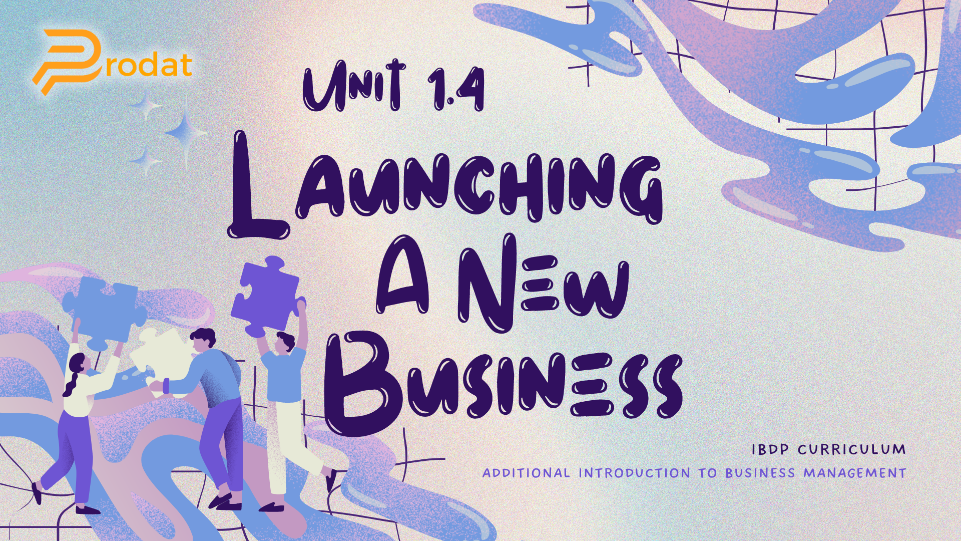 1.4 - launching a new business