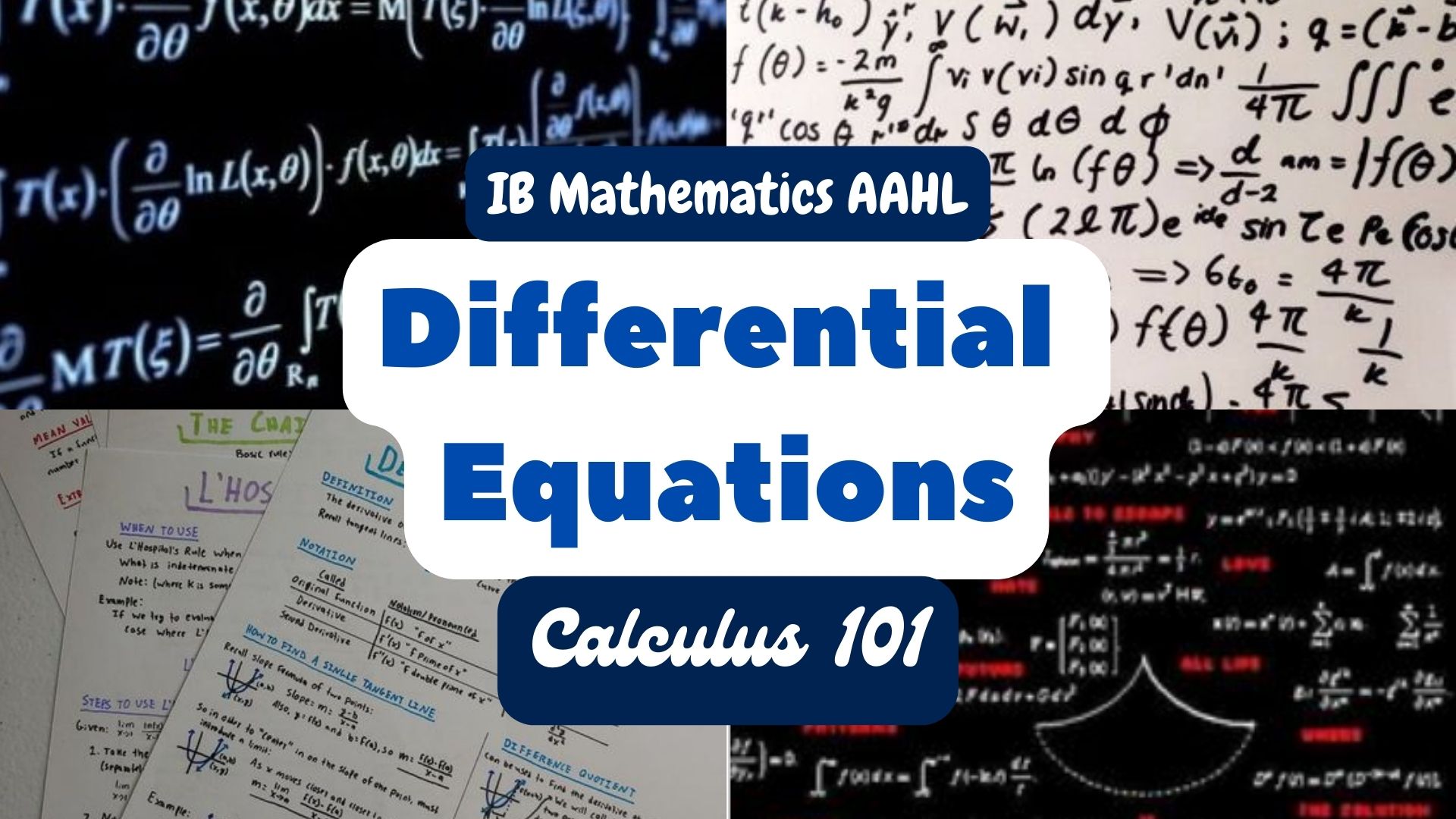 Differential Equations - IB Math AAHL