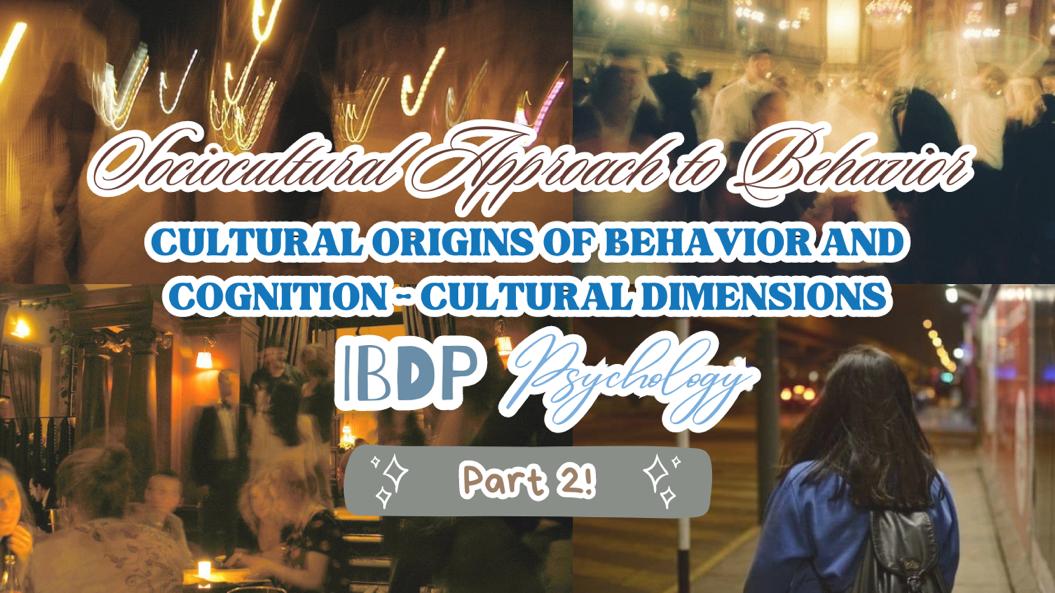 Cultural Origins of Behavior - Thumbnail