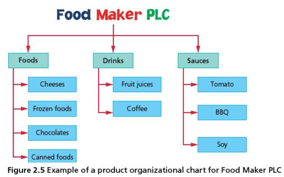 organization by product organizational structure
