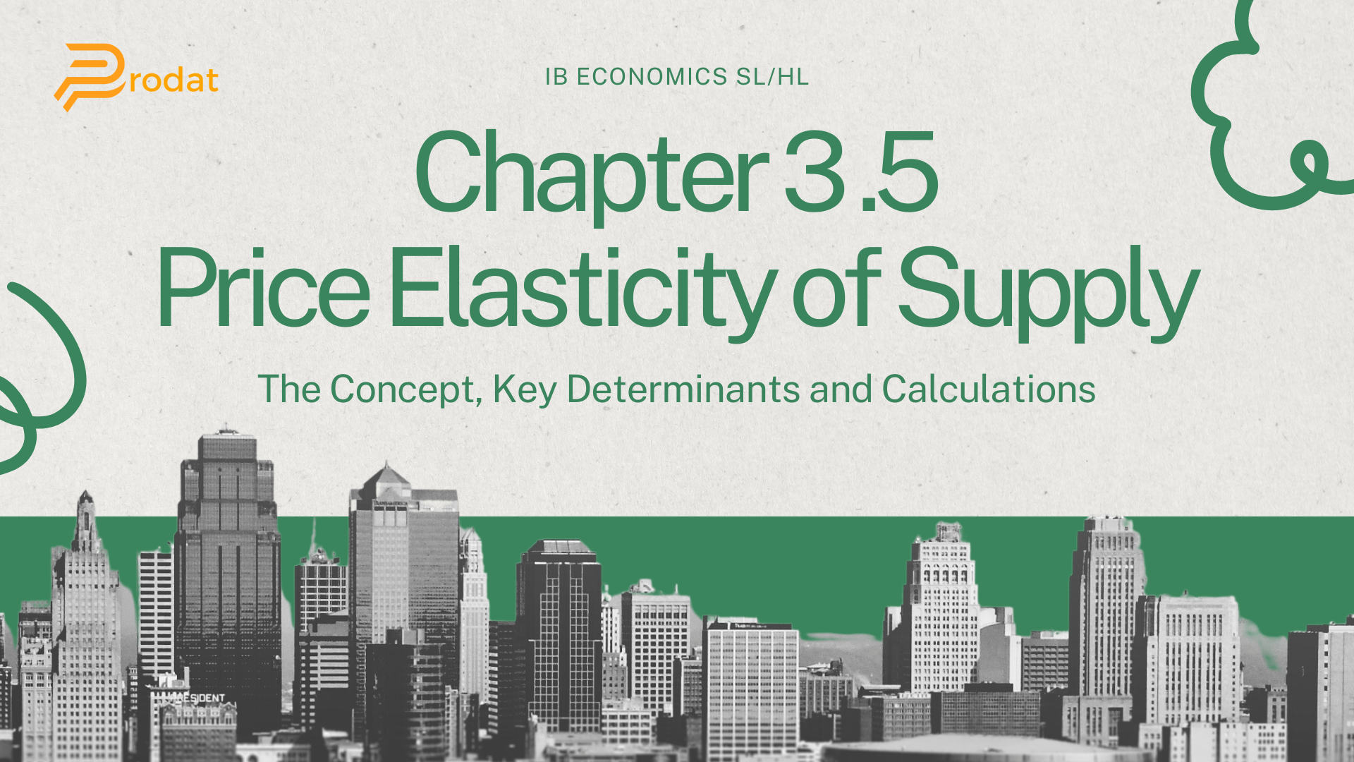 economics chapter 3.5 price elasticity of supply